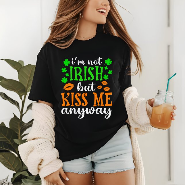 St Patricks Day Funny Not Irish Kiss Me Tri-Blend Shirt (Creator Uploaded)