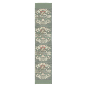 St Patrick's Day Funny Personalized Irish Pub Short Table Runner