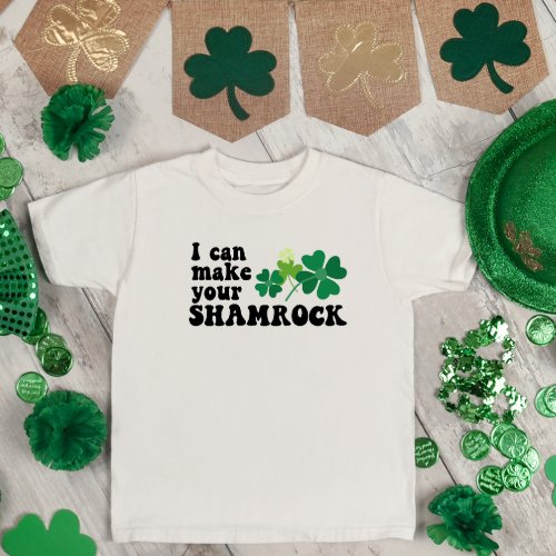 St Patricks day funny shamrock clover lucky Irish T_Shirt
