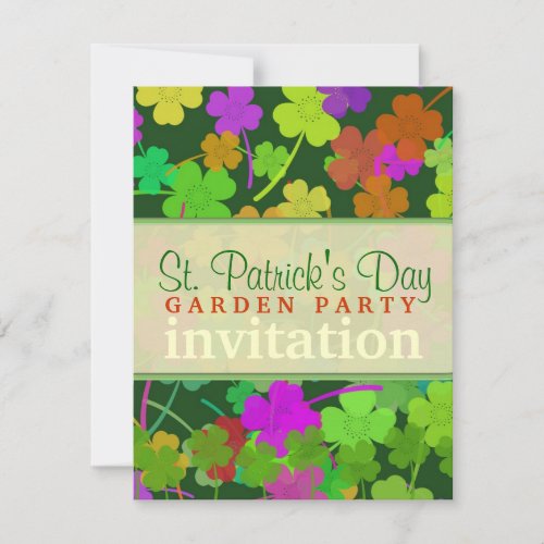 St Patricks Day Garden Party v2 Invitations