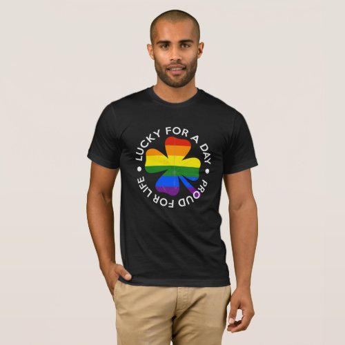 St Patricks Day Gay Pride Rainbow LGBT Gift Tee