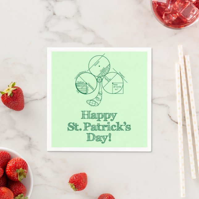 St. Patrick's Day Geometry Napkins (Insitu)