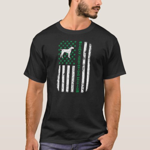 St Patricks Day German Shorthaired Pointer Dog Ir T_Shirt