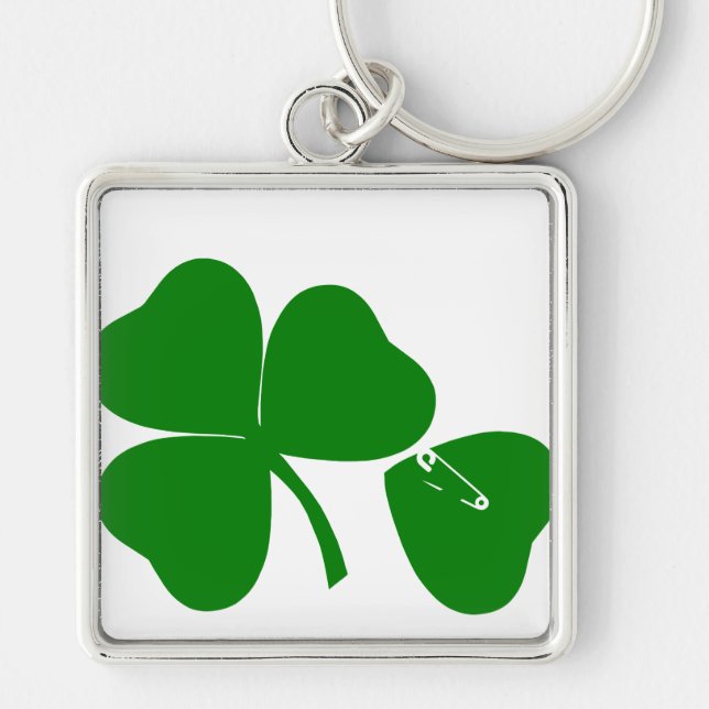 St Patrick's Day - Get Lucky 3+1 = 4 Keychain (Front)