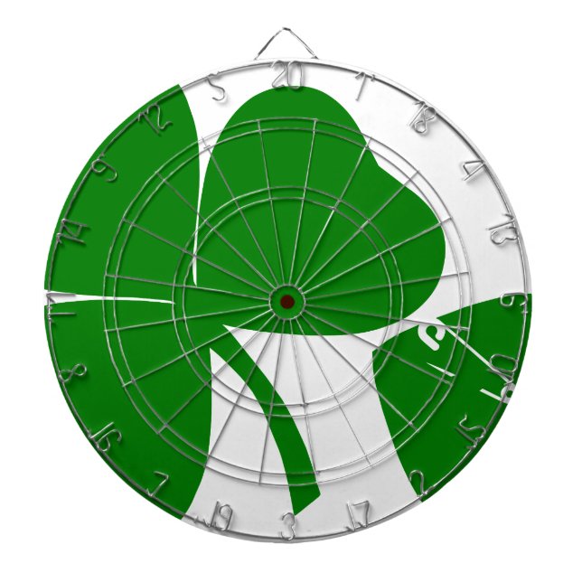 St Patrick's Day - Get Lucky 3 + 1 leaves = 4 Dart Board (Front)