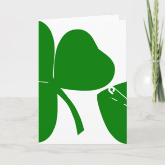 St Patrick's Day - Get Lucky 3 + 1 leaves = 4 V Card