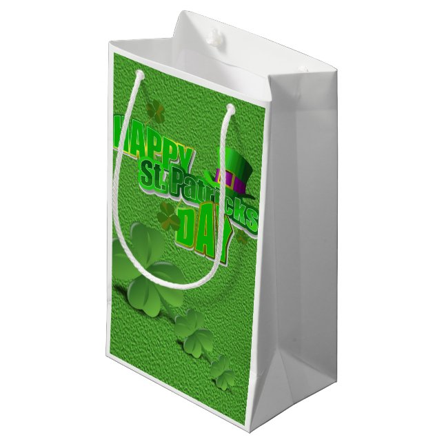 St. Patrick's Day Gift Bag (Front Angled)