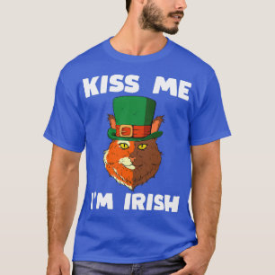 St Patricks Day Gift I Irish Party Cat Costume T-Shirt