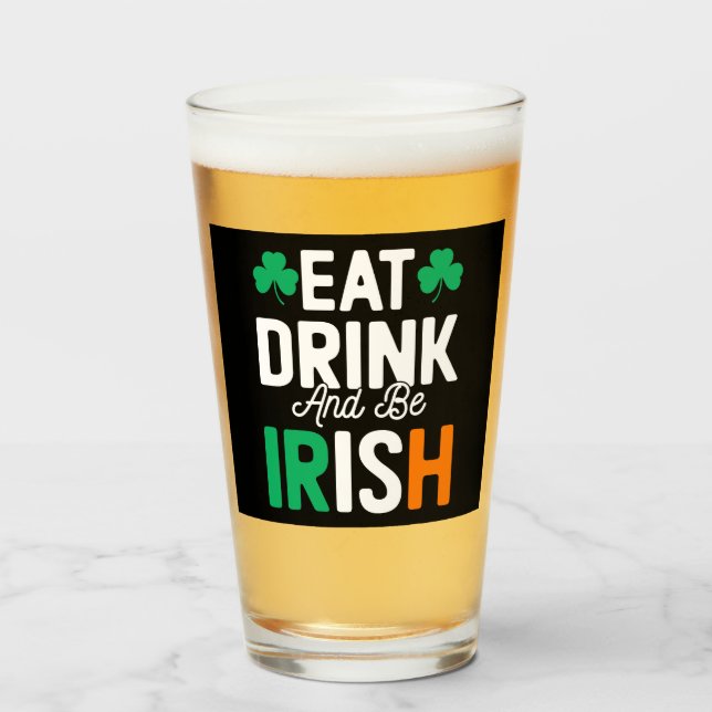 St Patrick's Day Glass (Front Filled)