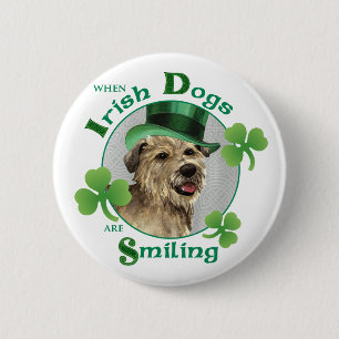 St. Patrick's Day Glen of Imaal Terrier Button