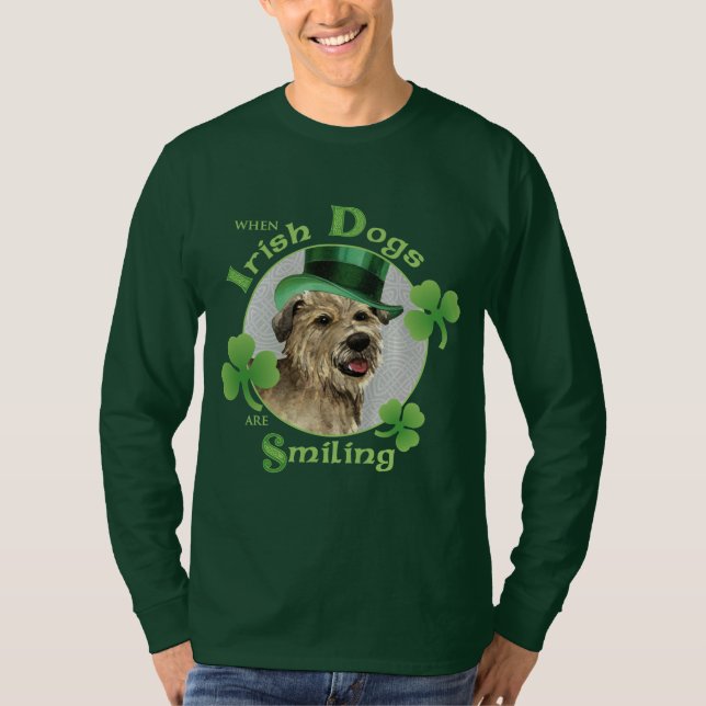 St. Patrick's Day Glen of Imaal Terrier T-Shirt (Front)