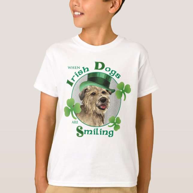 St. Patrick's Day Glen of Imaal Terrier T-Shirt (Front)