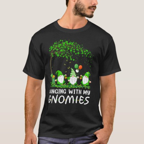 St Patricks Day Gnome Hanging With My Gnomies Sham T_Shirt