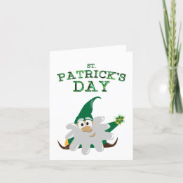 St. Patrick's Day Gnome Holiday Card