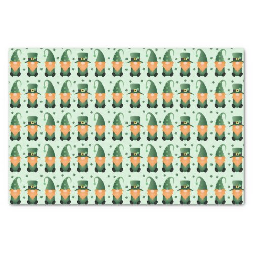 St Patricks Day Gnome Pattern Tissue Paper
