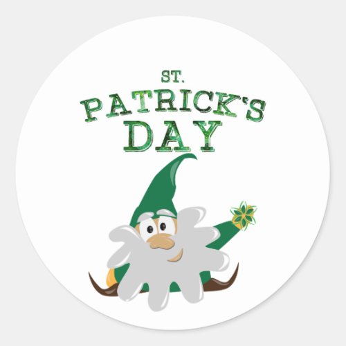 St Patricks Day Gnome Sticker