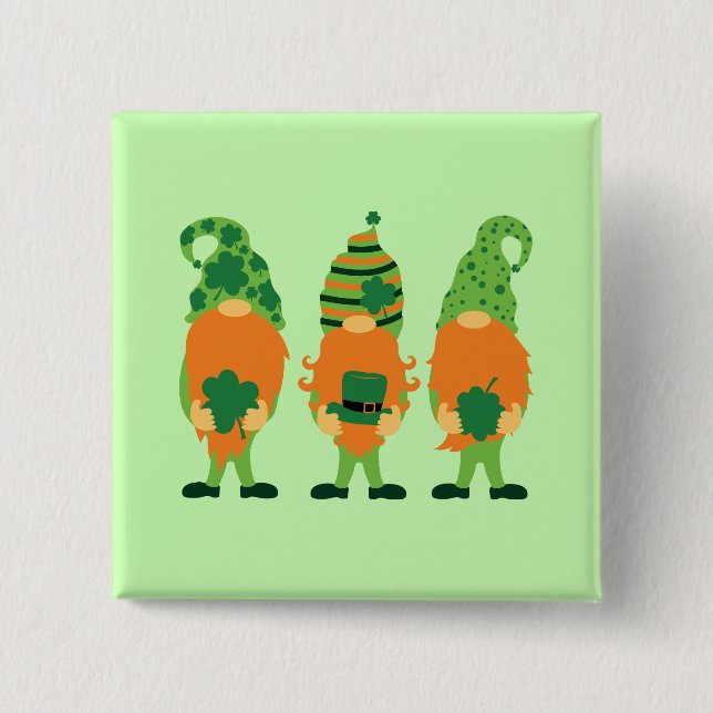 St. Patrick's Day Gnomes-59065 Button (Front)