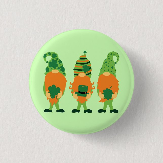 St. Patrick's Day Gnomes-59065 Button (Front)