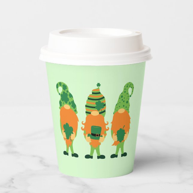 St. Patrick's Day Gnomes-59065 Paper Cups (Front)