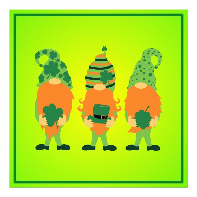 St. Patrick's Day Gnomes-59065 Photo Print (Front)