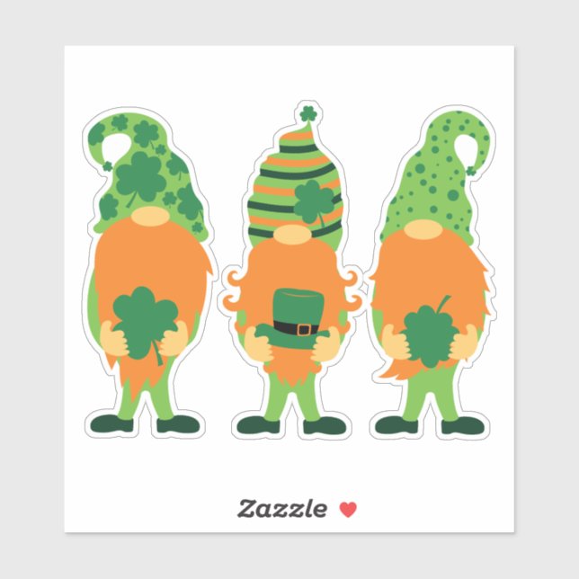 St. Patrick's Day Gnomes-59065 Sticker (Sheet)
