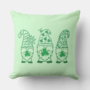 St. Patrick's Day Gnomes-60682 Throw Pillow
