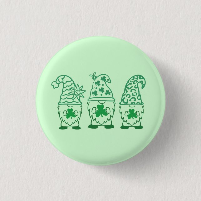 St. Patrick's Day Gnomes-67845 Button (Front)
