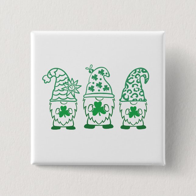 St. Patrick's Day Gnomes-67845 Button (Front)