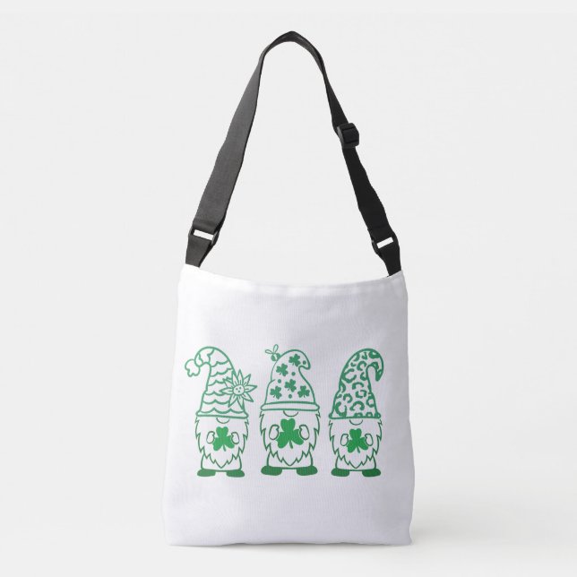 St. Patrick's Day Gnomes-67845 Crossbody Bag (Front)
