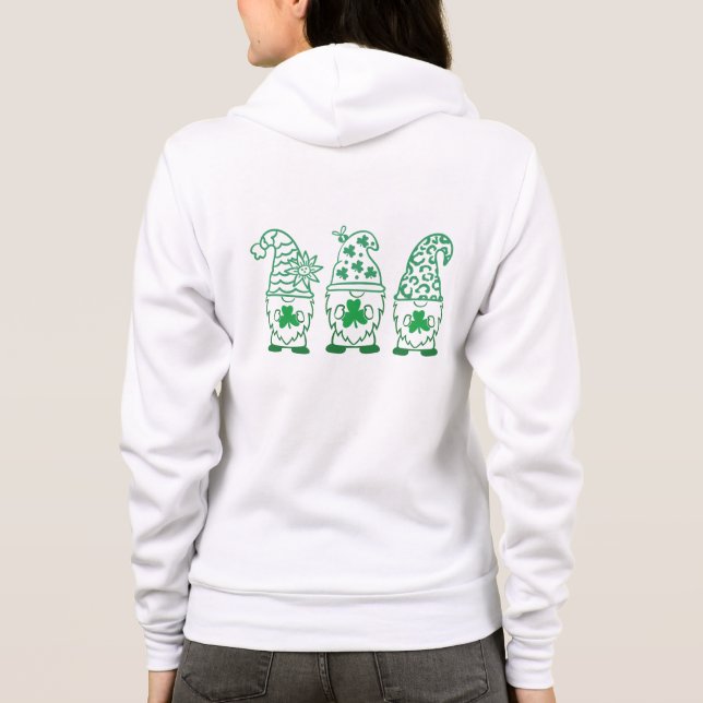 St. Patrick's Day Gnomes-67845 Hoodie (Back)