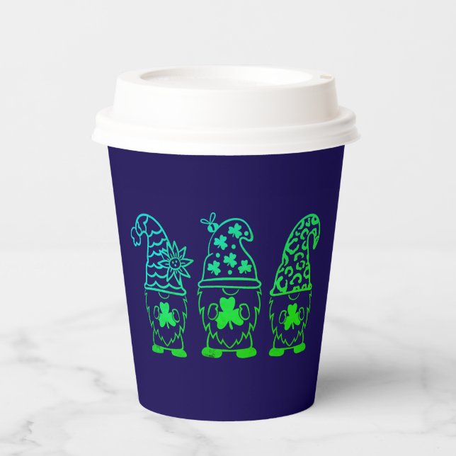 St. Patrick's Day Gnomes-67845 Paper Cups (Front)