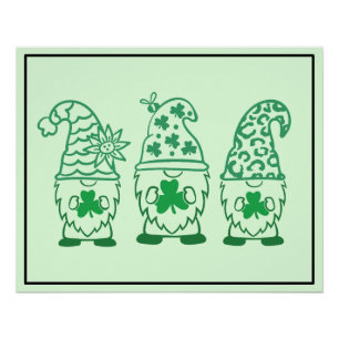 St. Patrick's Day Gnomes-67845 Poster