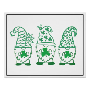 St. Patrick's Day Gnomes-67845 Poster
