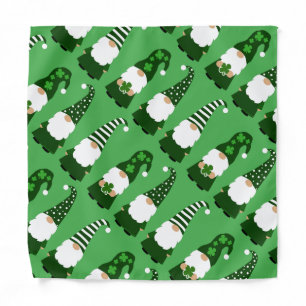 St Patricks Day Gnomes Cute Green Bandana