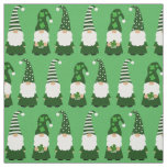 St Patricks Day Gnomes Cute Green Fabric