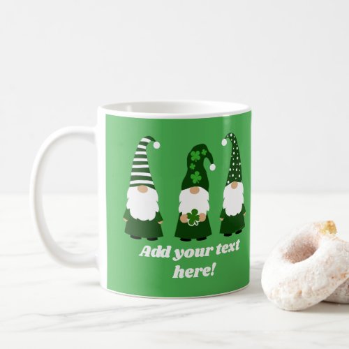 St Patricks Day Gnomes Cute Personalized Coffee Mug