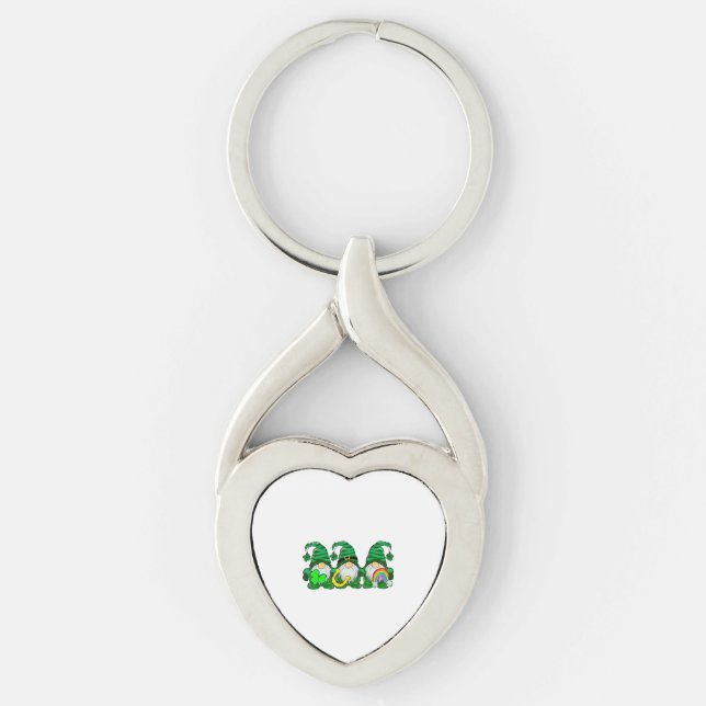 St. Patrick's Day Gnomes   Keychain (Front)