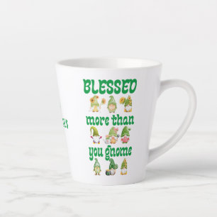 St Patrick's Day Gnomes Latte Mug
