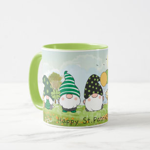 St Patrick's Day Gnomes Mug