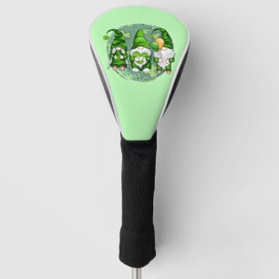 St. Patrick's Day Gnomes Shamrock Gnomes-54989 Golf Head Cover