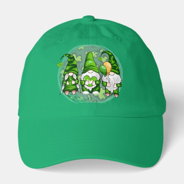 St. Patrick's Day Gnomes Shamrock Gnomes-54989 Hat (Front)