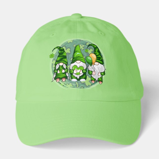 St. Patrick's Day Gnomes Shamrock Gnomes-54989 Hat (Front)