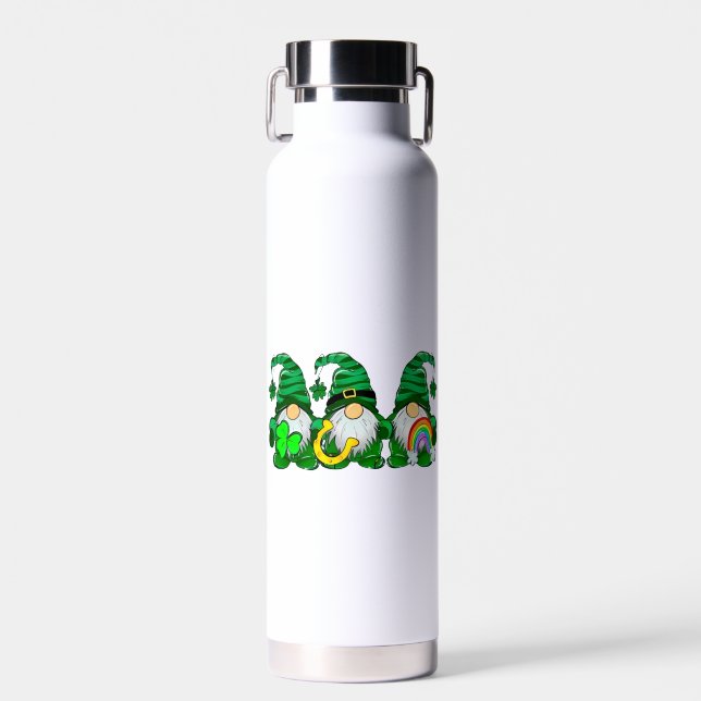 St. Patrick's Day Gnomes   Water Bottle (Front)