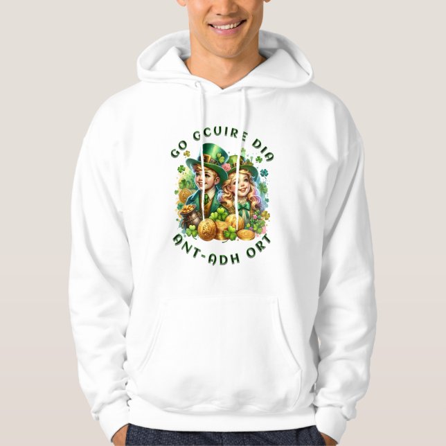 St Patrick's Day | Go gcuire Dia an t-ádh ort Hoodie (Front)