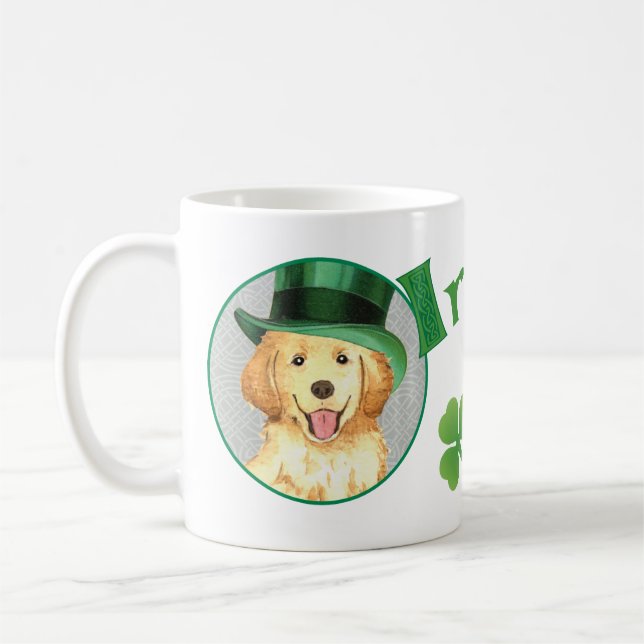 St. Patrick's Day Golden Coffee Mug (Left)