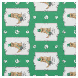 St. Patrick&#39;s Day Golden Retriever Dog Fabric
