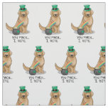 St. Patrick's Day Golden Retriever Dog Fabric