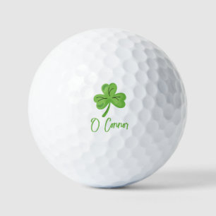 St. Patrick's Day Golf Golfer Custom Personalized Balls