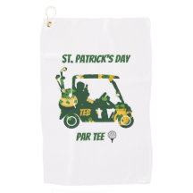 St. Patrick's Day Golf Par Tee Monogramed