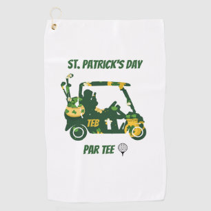St. Patrick's Day Golf Par Tee Monogramed Towel